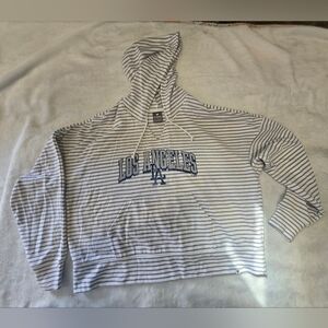 Fanatics LA Dodgers Womens Striped Hoodie